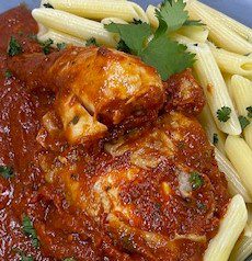 Chicken Cacciatore and Penne