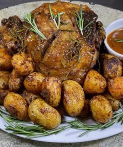 Roasted Leg of Lamb with Baby Roast Potatoes